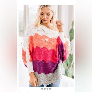 New Andrew by unit color block sweater size 2X